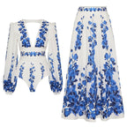 One-Piece Swimsuit Long Skirt