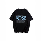 Women's Simple Letter Graphic Print T Shirt Women Summer Loose Round Neck Cotton Short Sleeve Top
