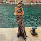 Women's Backless Maxi Dress