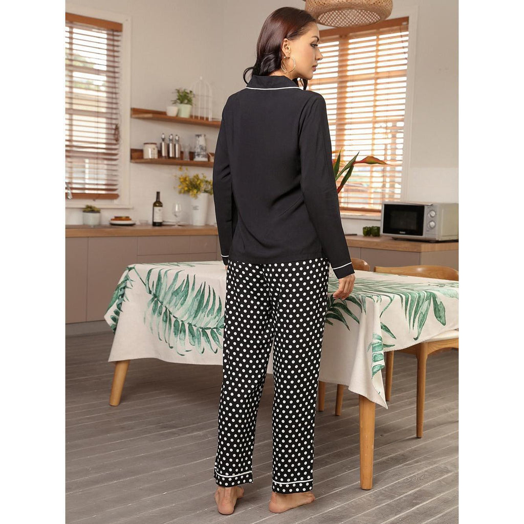 Homewear Collared Pajamas Lingerie