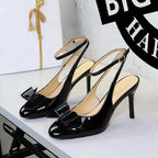 Women's Bow-Detail Stiletto Heel Sandals