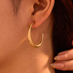 Women's Retro Stainless Steel Stud Earrings