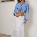 Casual Holiday Short Women Denim Jacket Coat
