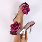 Women's Sandals High Heel Square Head Master Three