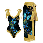 Multi Color One-piece Swimwear