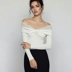 Women's Elegant Lace Twist Knot Jumpsuit