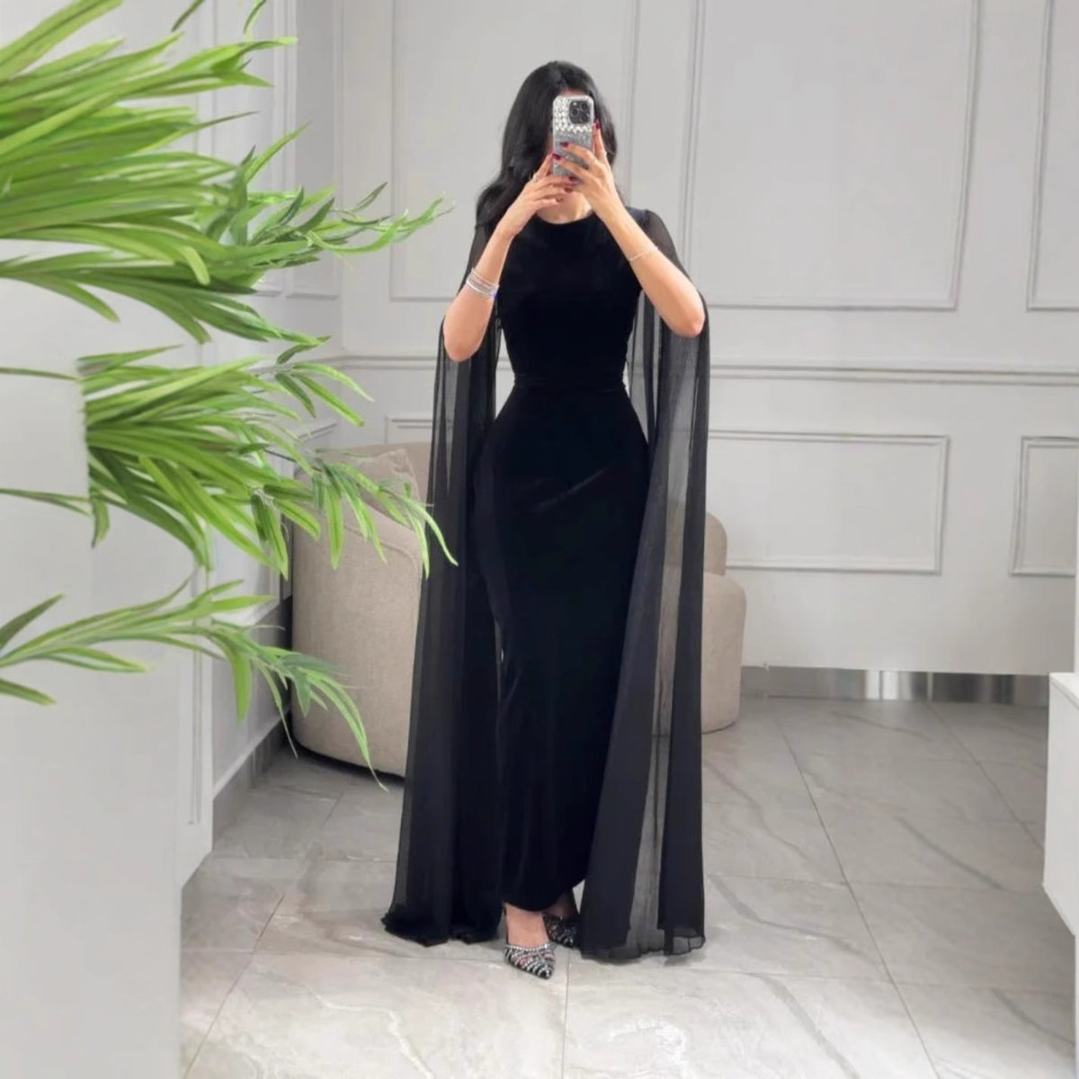 Women's Velvet Sheath Dress