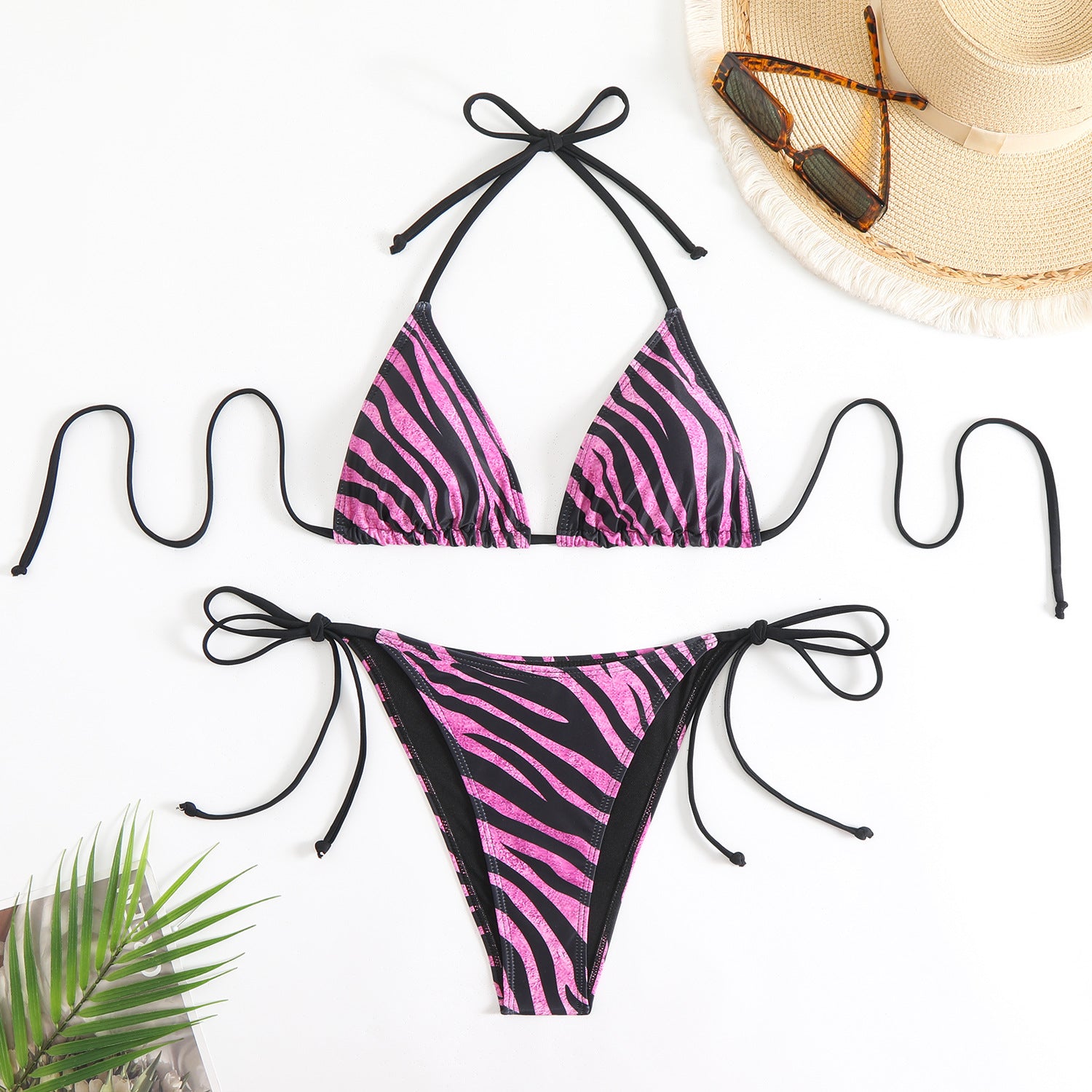 Zebra Pattern Bikini Swimwear