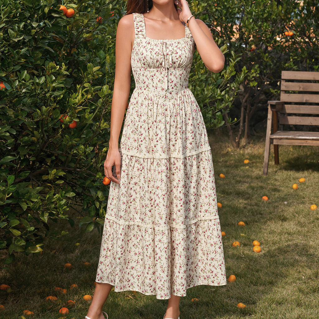 Women's Backless Pleated Dress