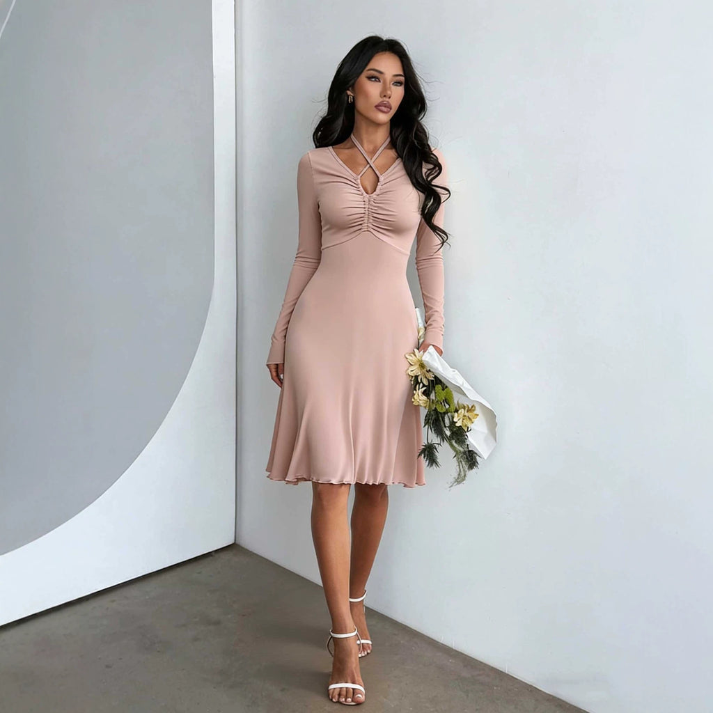 Women's Halter Midi Dress