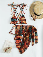Gradient Printing One-piece Swimwear