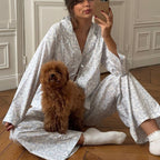 Polo Collar Pajama Set