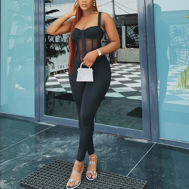 Women's Slim-Fit Sports Jumpsuit