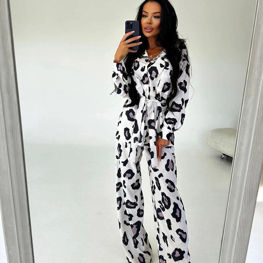 Leopard Print Pajamas Lingerie