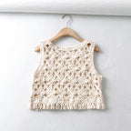 Women's First Love Travel Vacation Outer Wear Loose Vest Western Top