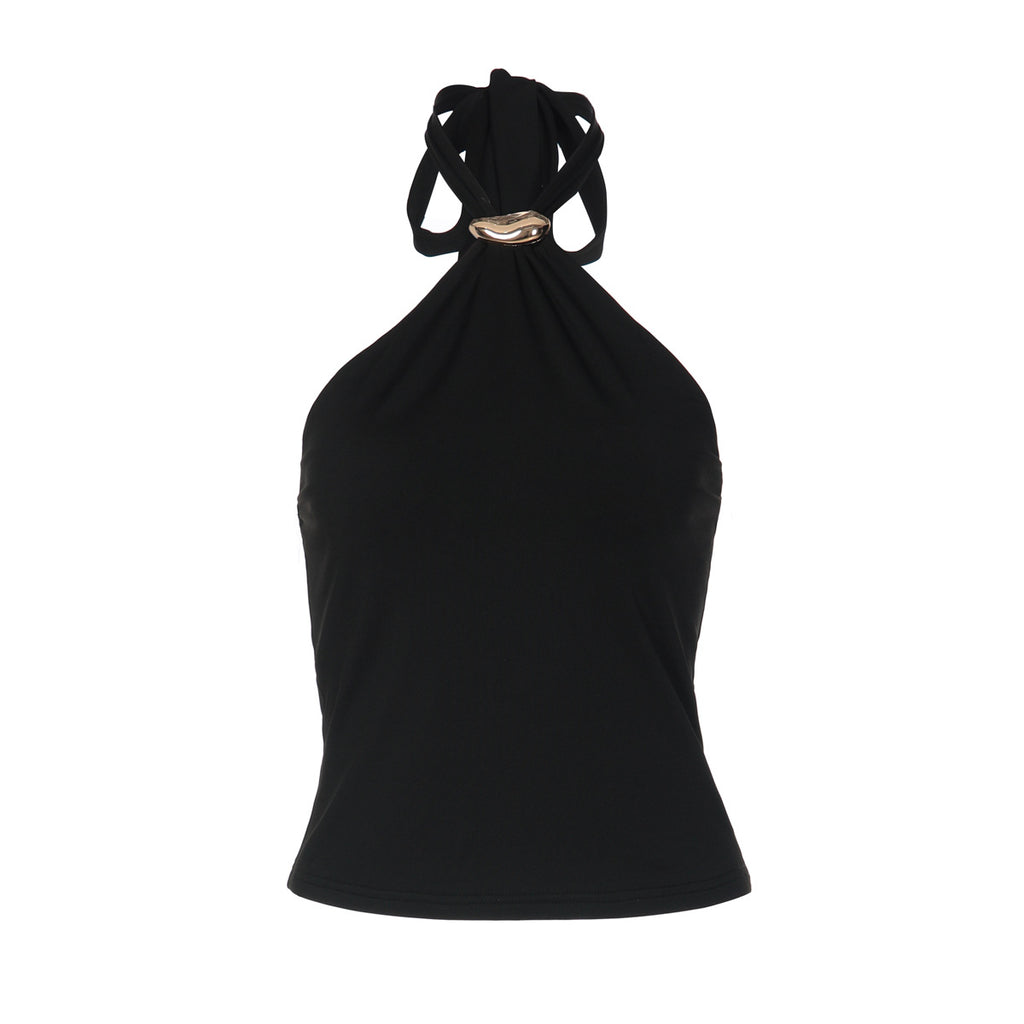 Women's Adjustable Buckle Backless Tube Top