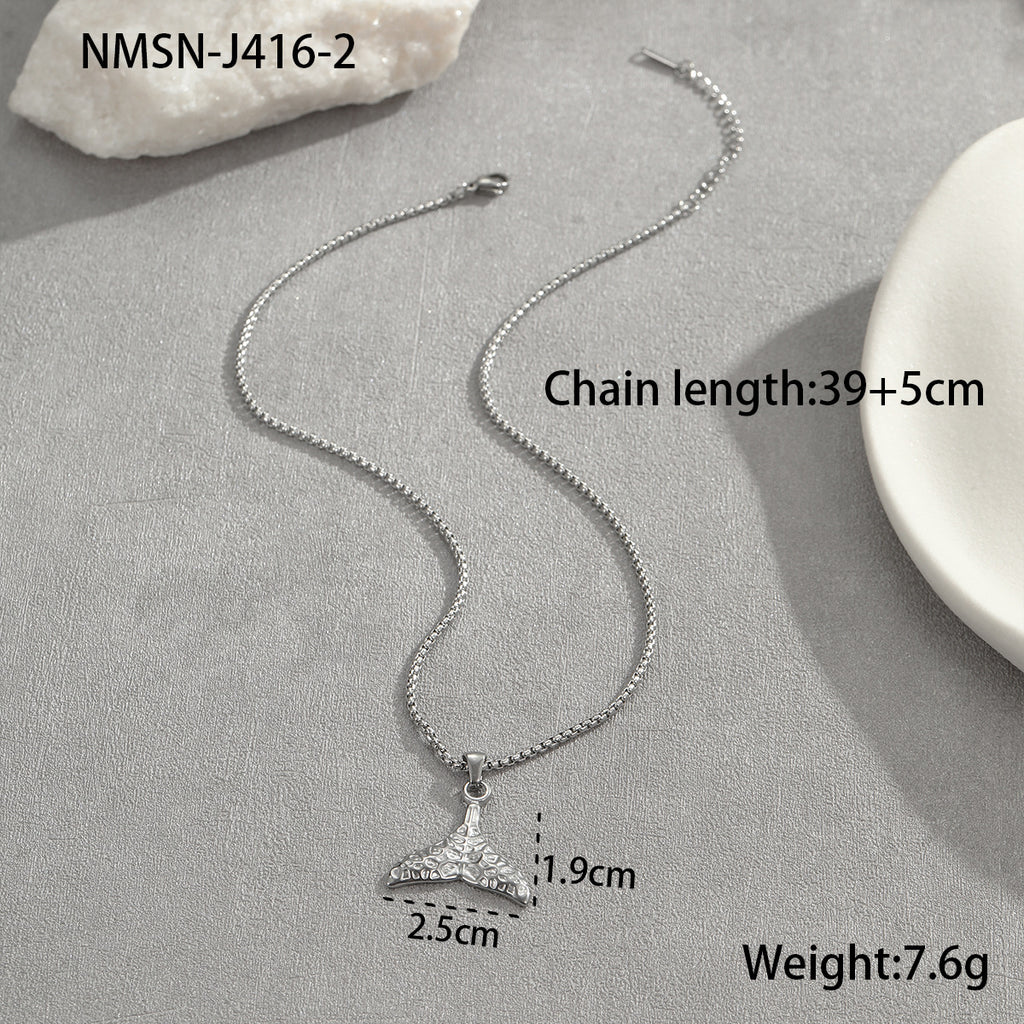 Steel Fishtail Necklace