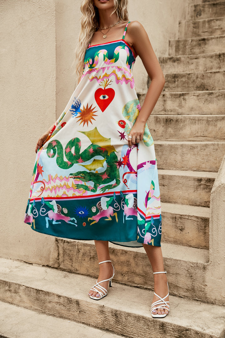 Women's Floral Sleeveless Dress