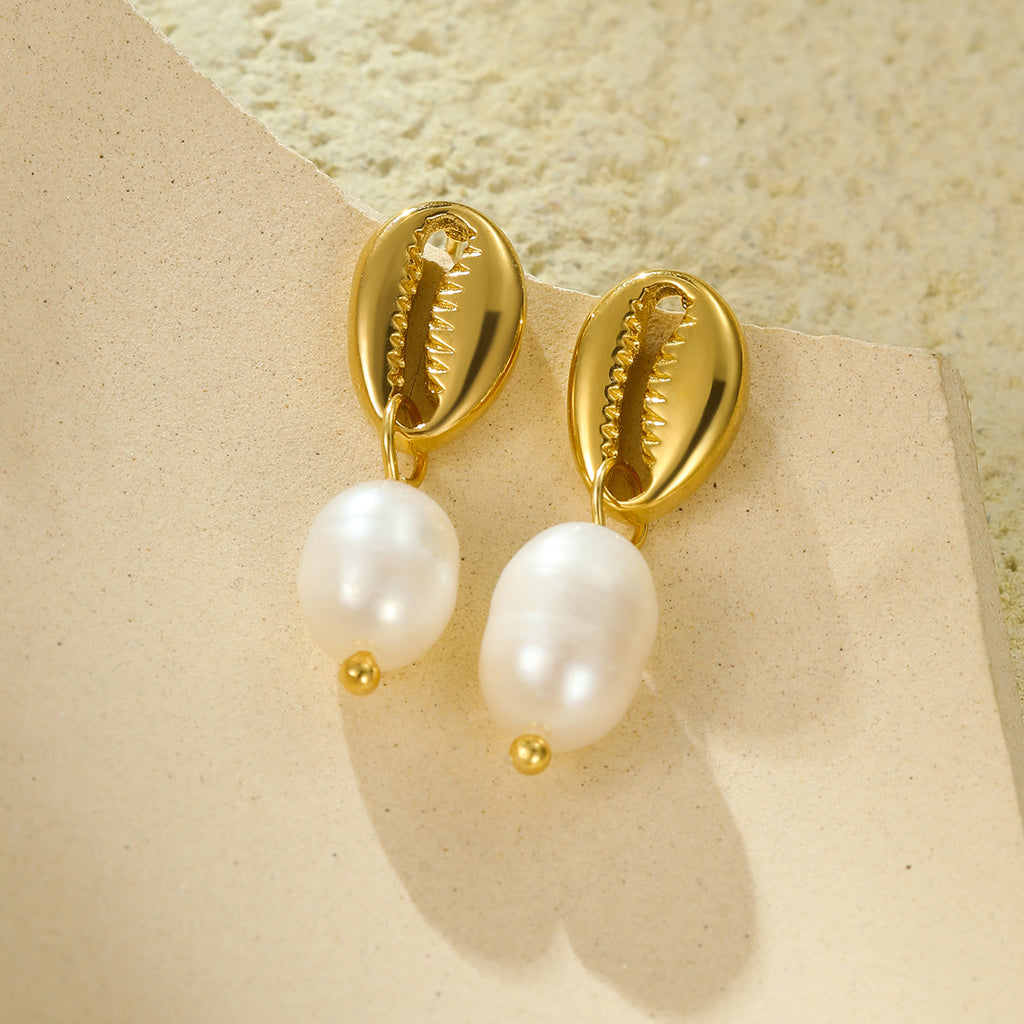 Freshwater Pearl Crab Earrings