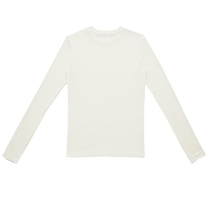 Women's High Elastic Slim Fitting Basic T-Shirt Bottoming Shirt