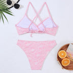 Vacation Lace One-piece Swimwear