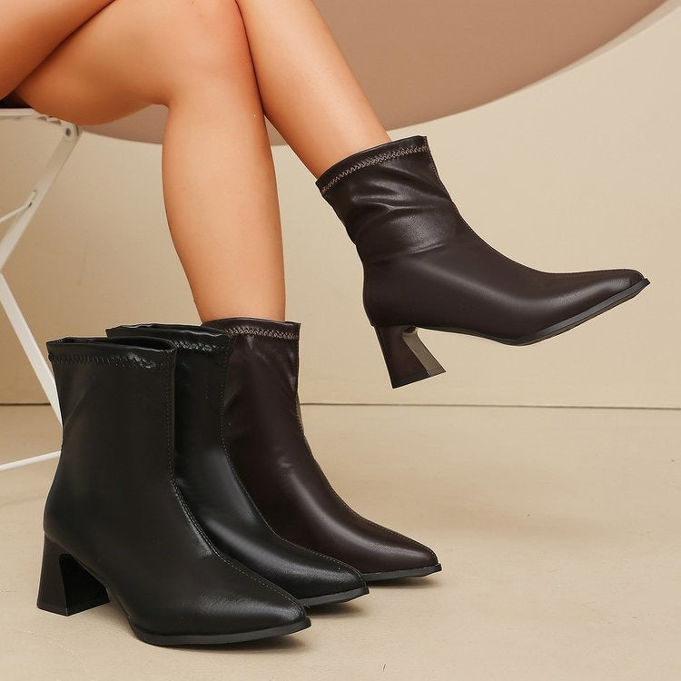 Women's Pointed-Toe Ankle Boots