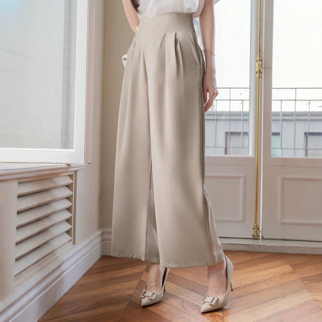 Women's High-Waist Straight-Leg Office Pants