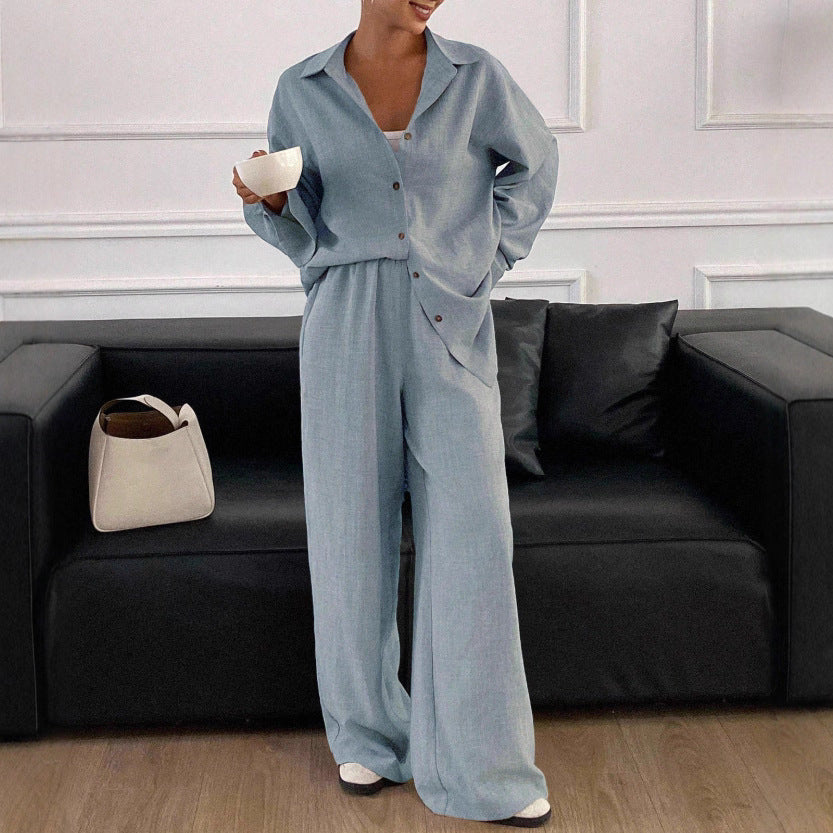 Spring Autumn Casual Laid Back Loose Cotton Linen Long
