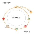 NMSB-E157-1 Gold Colorful Crystals