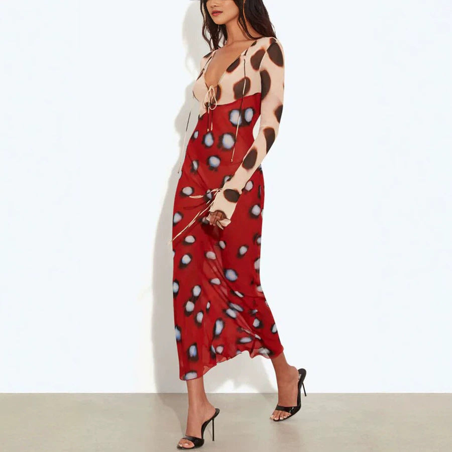 Women's Lace Long Sleeve Dress