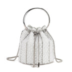 Rhinestone Tassel Bucket Bag