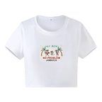 Women's No Problem Graphic Cropped T-Shirt