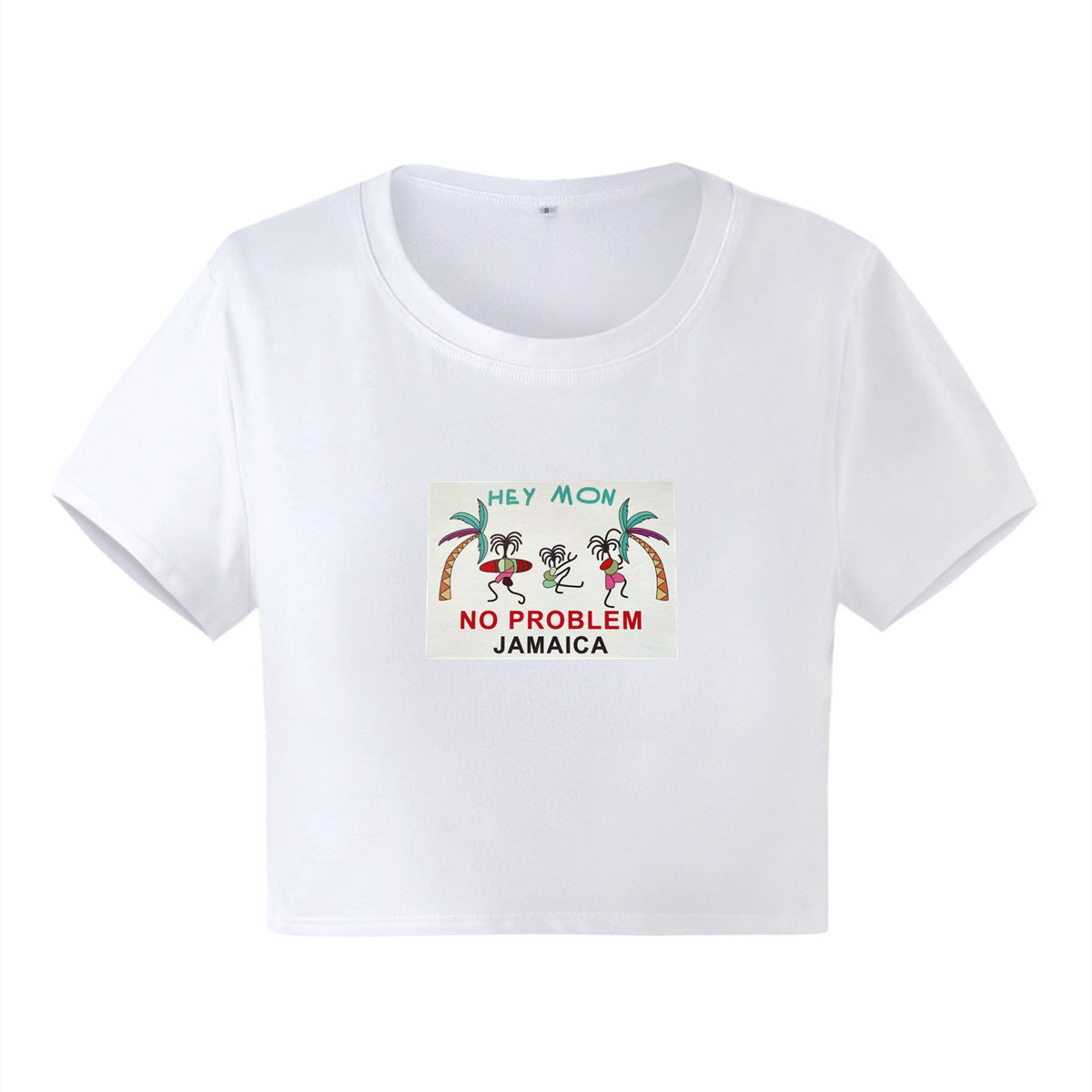 Women's No Problem Graphic Cropped T-Shirt