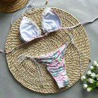 Lace Printing Bikini Swimwear
