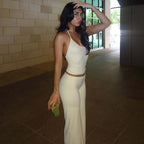 Women Clothing Solid Color All Matching Halterneck Vest