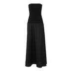 Women's Women Clothing Spring Summer Sexy Tube Top Dress Slim Fitting Patchwork Dress