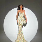 Floral Strap Deep-V Vacation Dress