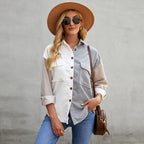Women's Color-Block Polo Shirt – Relaxed Short Sleeve