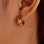 Vintage Stainless Steel Ear Clips