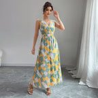 Sleeveless V-Neck Maxi Dress