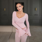 Asymmetric Button Detail Slim Fit Top