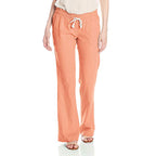 New Soft Cotton Linen Solid Color Tied Loose Pants