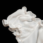 Pure White Strapless Mesh Sexy Split Suit
