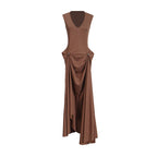 Women's Sleeveless V-Neck A-Line Maxi Dress