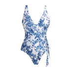 V-neck One-Piece Swimsuit