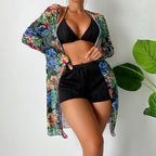 Split Three One-piece Swimwear