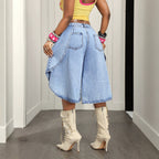 Women's Baggy Denim Shorts