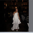 Women's Layered One-Shoulder Maxi Dress