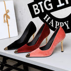 Women's Plush Pointed-Toe Stiletto Pumps