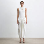 Women's Maxi Pleated Dress